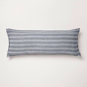 Hearth & Hand Blue Striped Lumbar Pillow